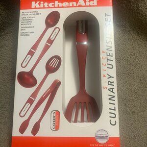 Kitchenaid Cook's 5 Piece Culinary Utensil Set (Red)